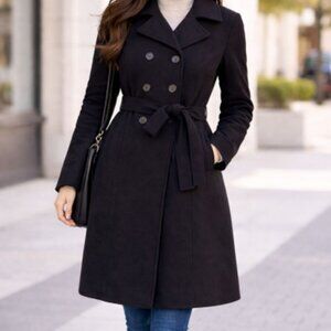 Double Breasted Peacoat Trench Overcoat Size 3X by Fashion Nova Plus Size